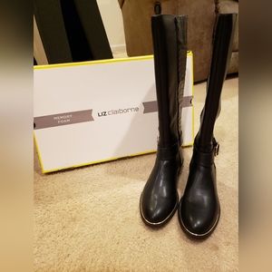 Liz Claiborne Women's Riding Black Boots
